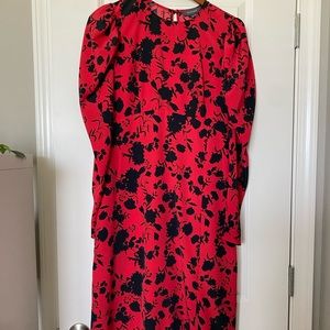 Primark Red Floral Dress